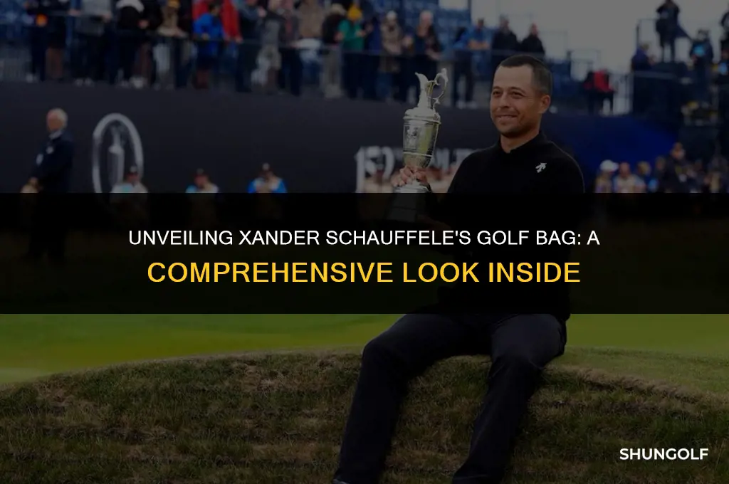 what is in xander schauffele golf bag
