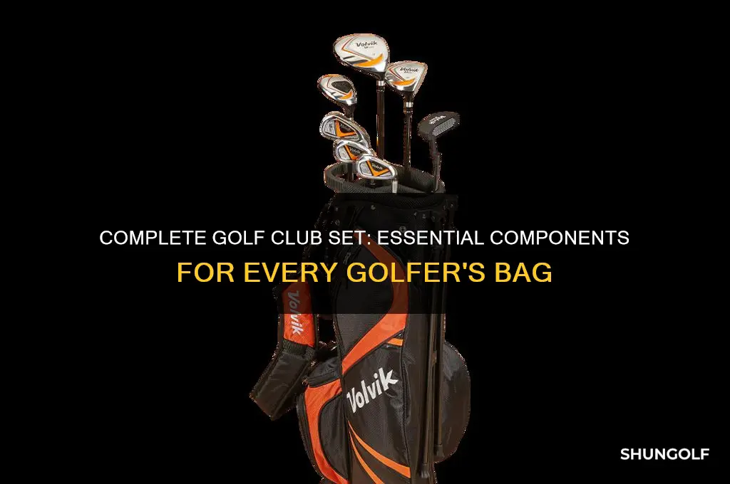 what is included in a full set of golf clubs