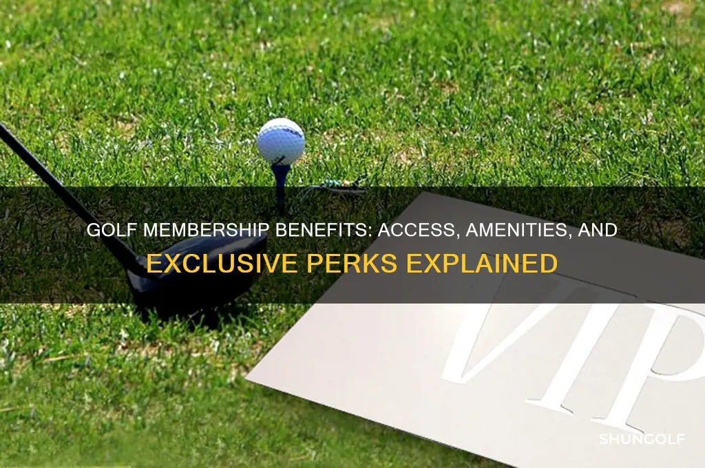 what is included in a golf membership