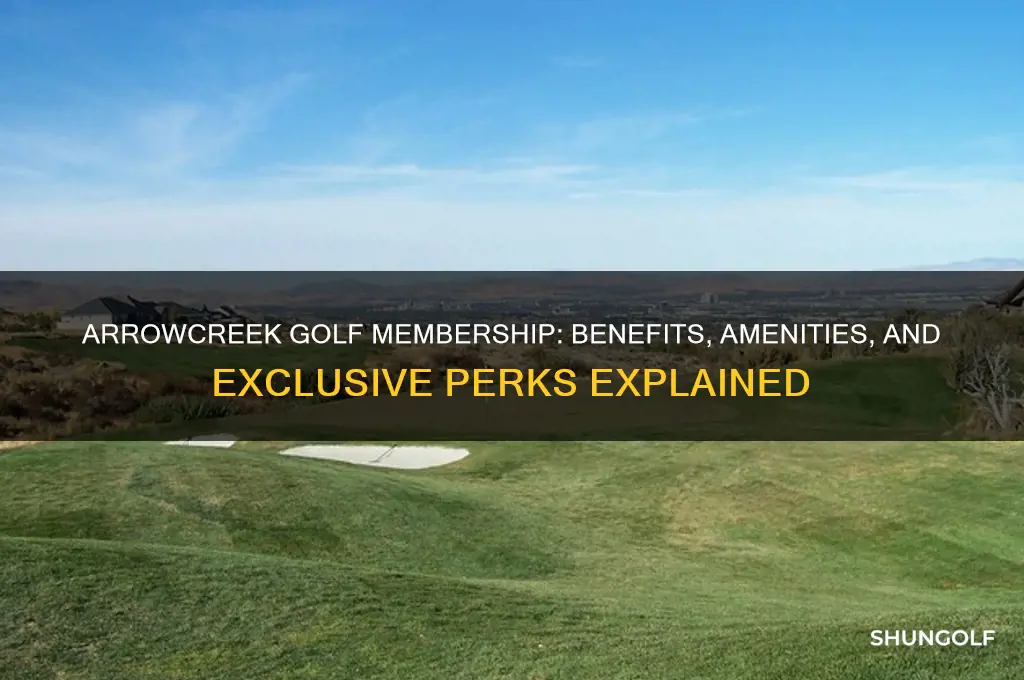 what is included with arrowcreek golf membership
