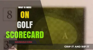 Understanding Golf Scorecards: What's an Index?