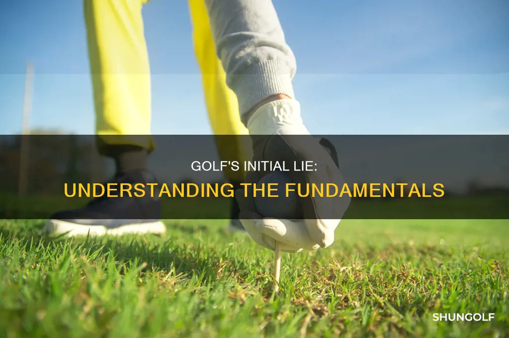 what is initial lie in golf