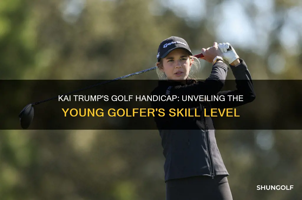 what is kai trump golf handicap