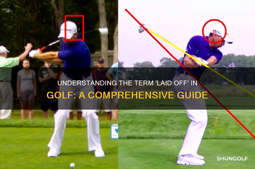 what is laid off in golf