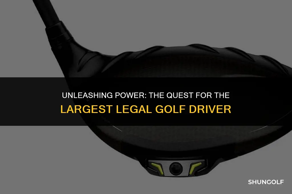 what is largest legal golf driver