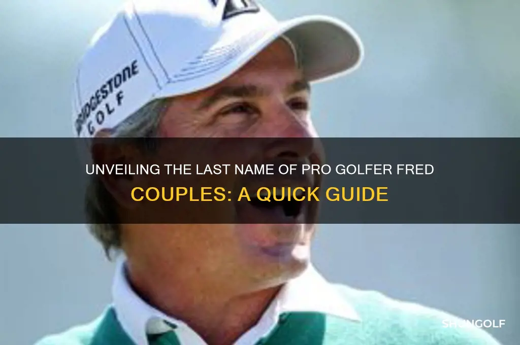 what is last name of pro golfer fred