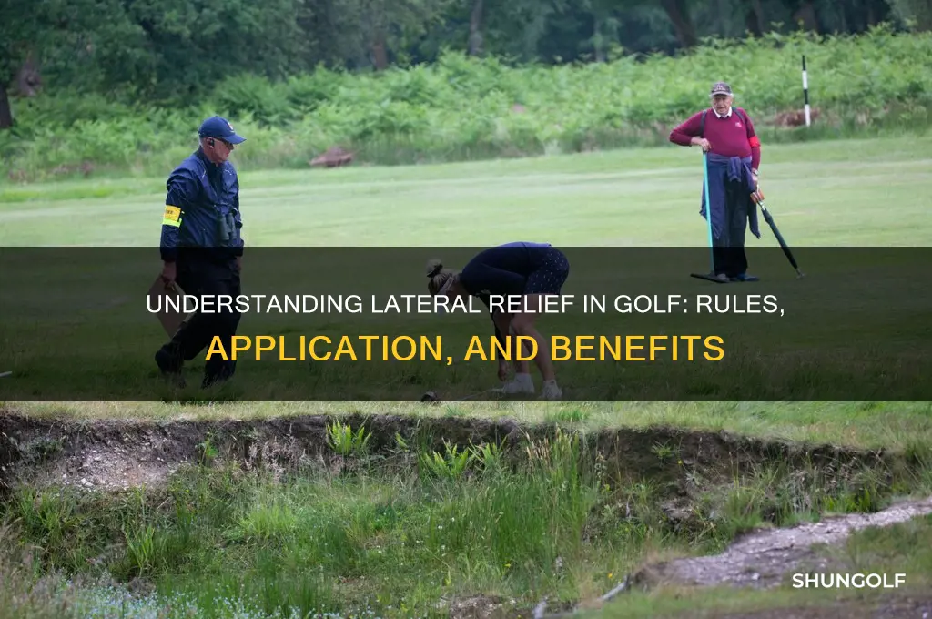 what is lateral relief in golf