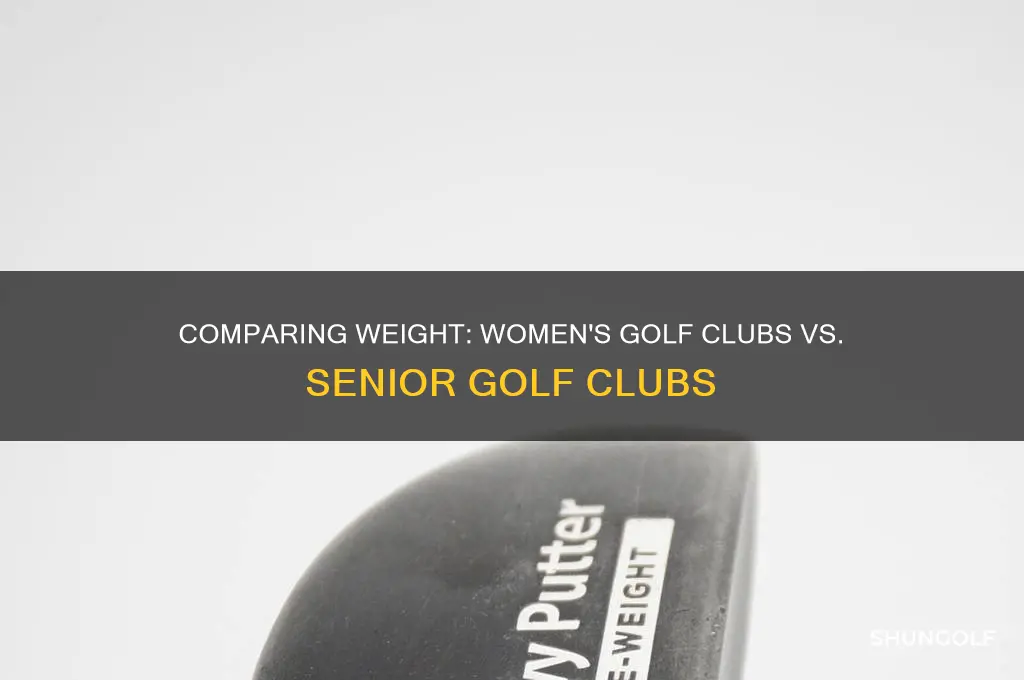 what is lighter womans golf club or senior