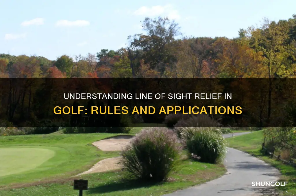 what is line of sight relief in golf