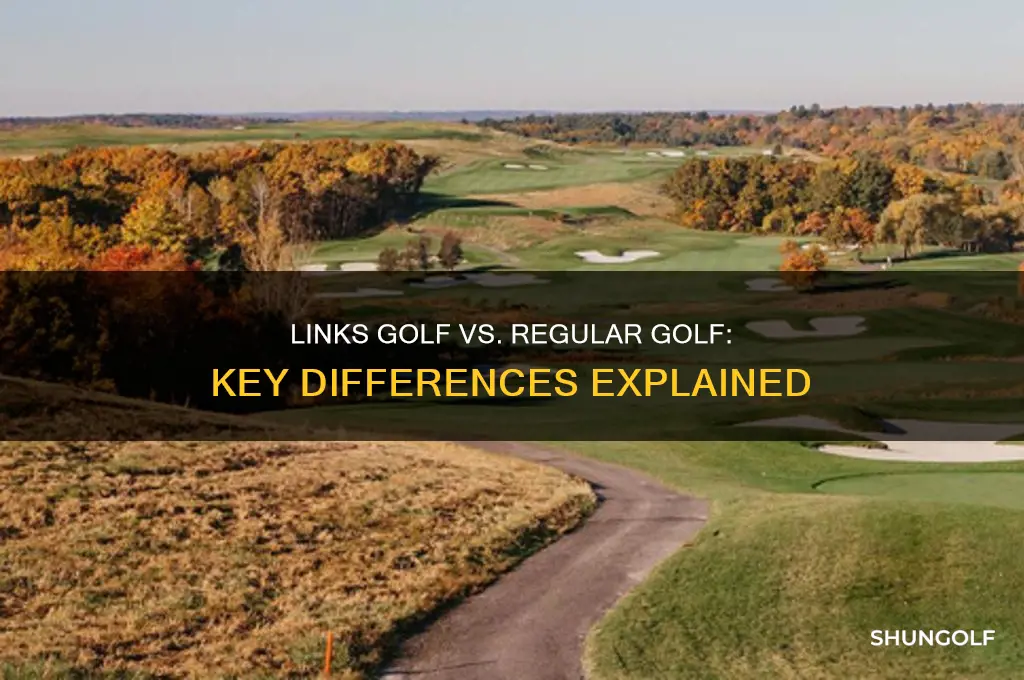 what is links golf compared to regular golf