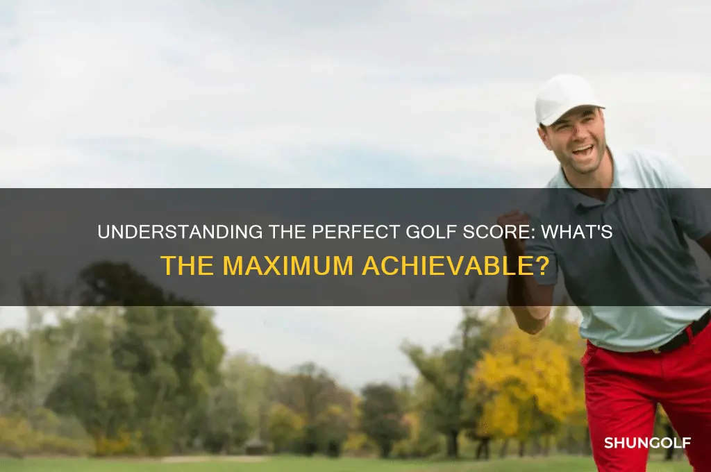 what is max score in golf