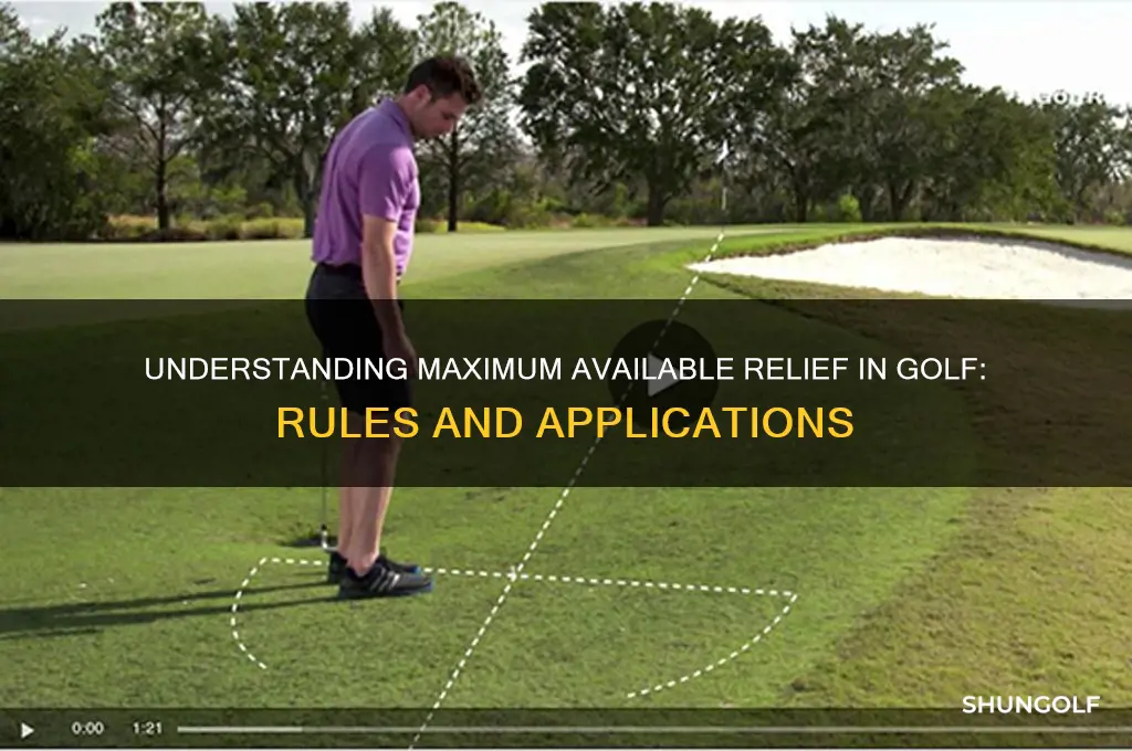 what is maximum available relief in golf