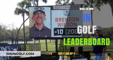 Understanding MDF in Golf Leaderboards: Rules, Impact, and Scenarios