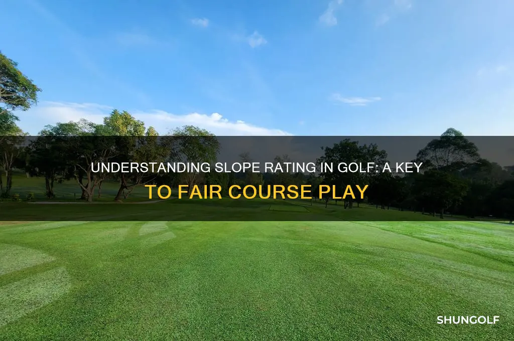 what is meant by slope rating in golf