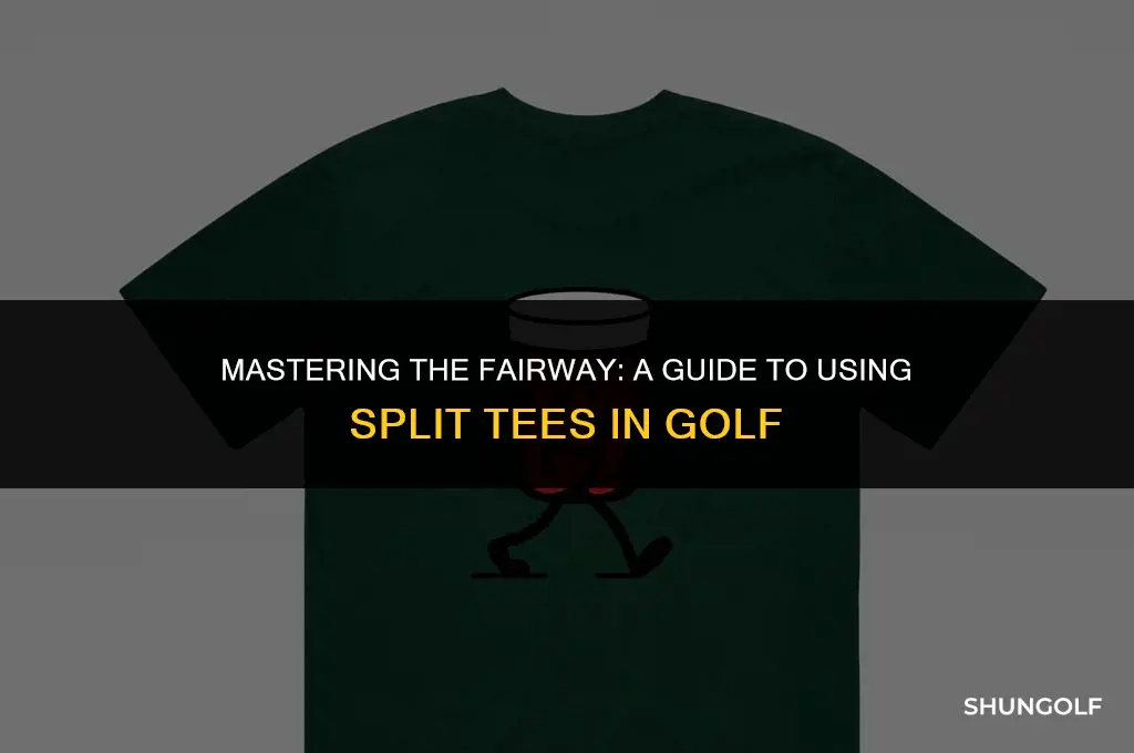 what is meant by using split tees golf