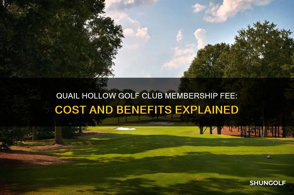 what is membership fee at quail hollow golf club