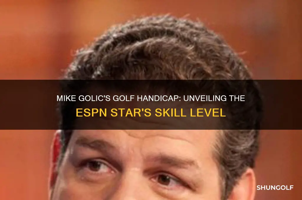 what is mike golics golf handicap
