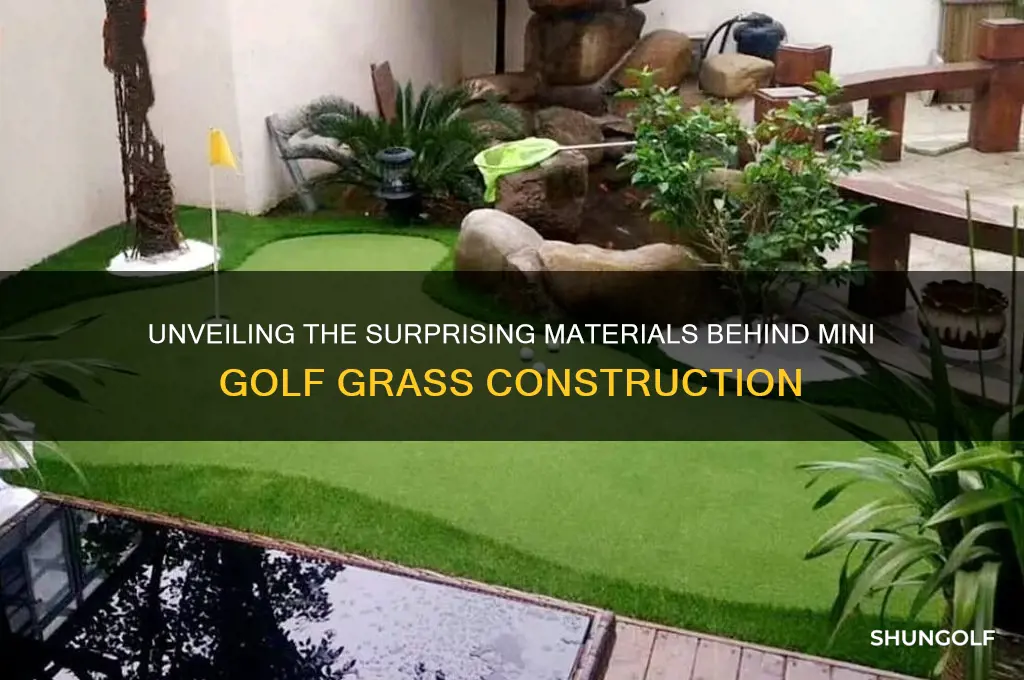 what is mini golf grass made of