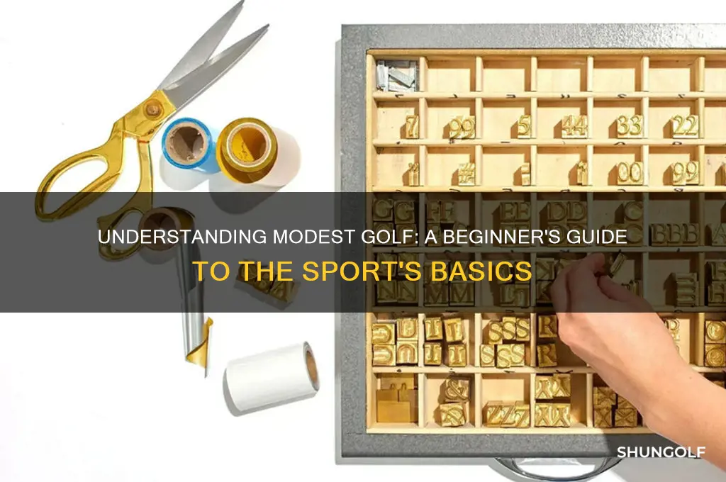 what is modest golf