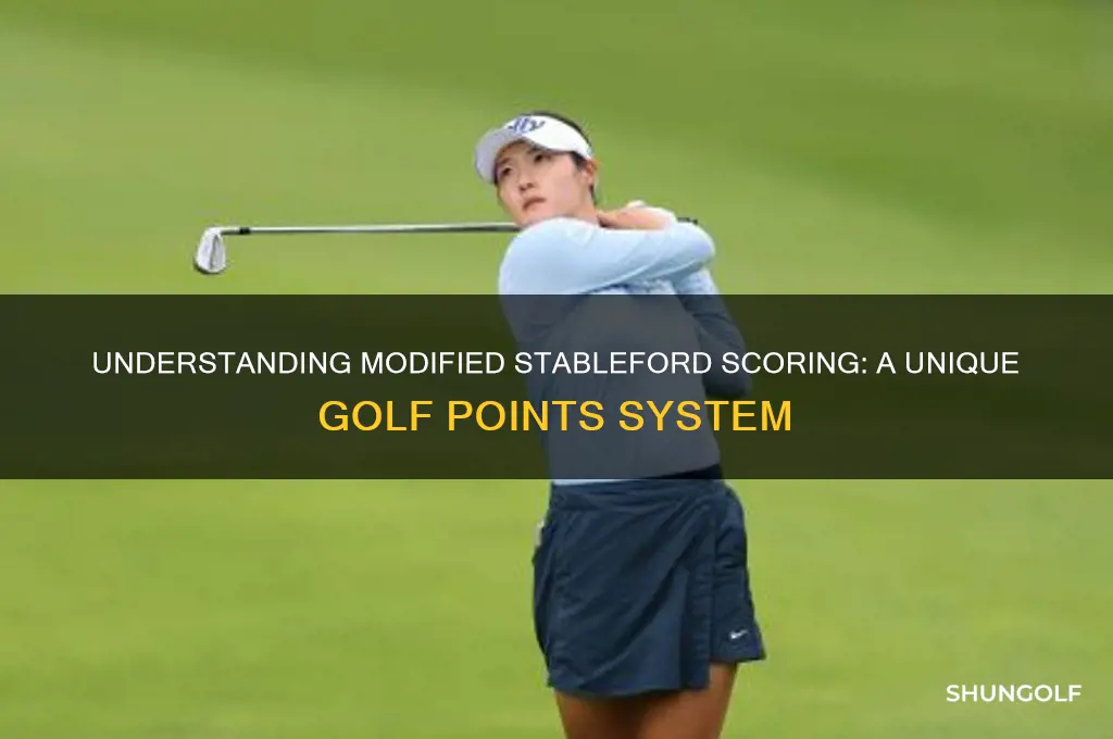 what is modified stableford scoring in golf