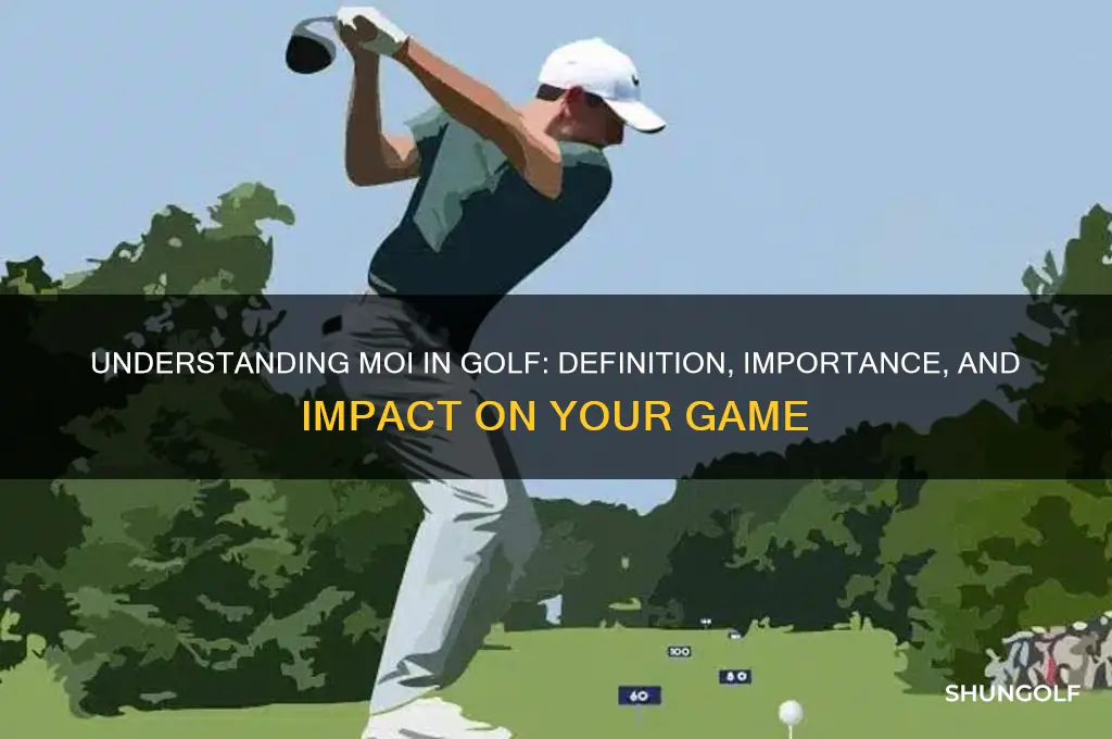 what is moi in golf terms