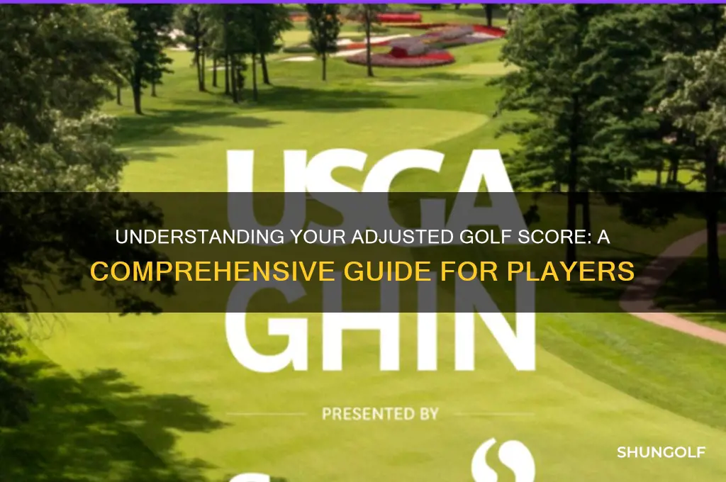 what is my adjusted score in golf