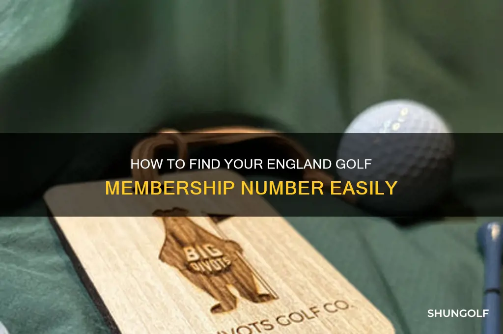 what is my england golf membership number