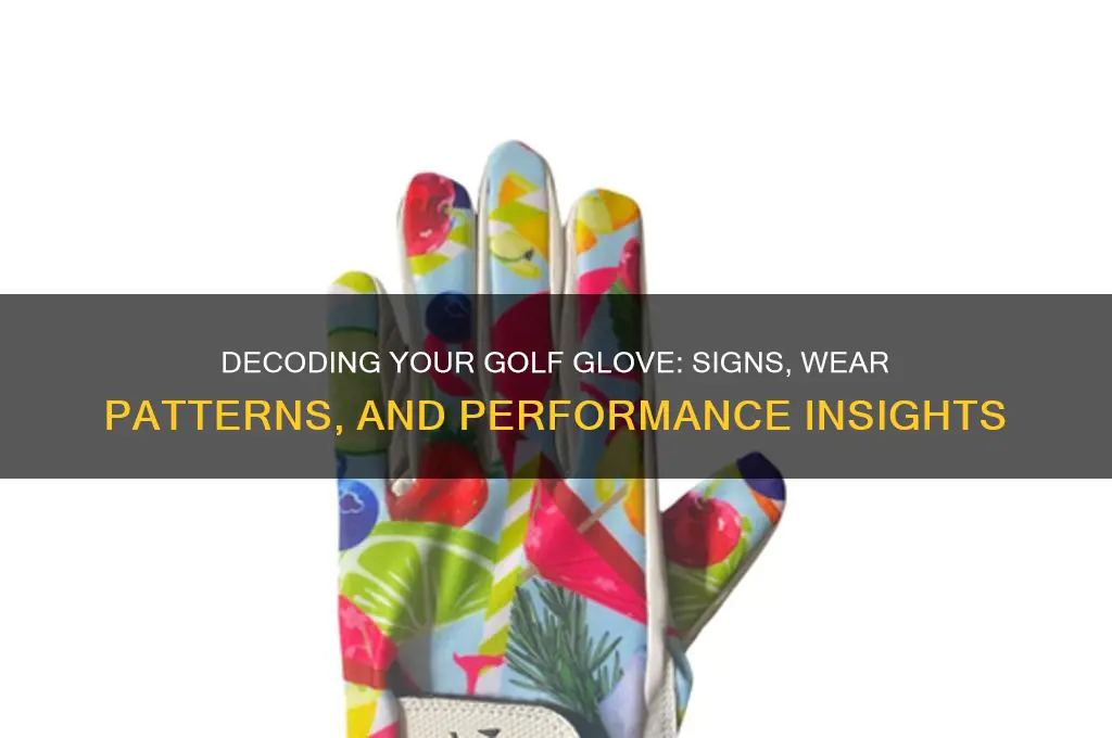 what is my golf glove telling me