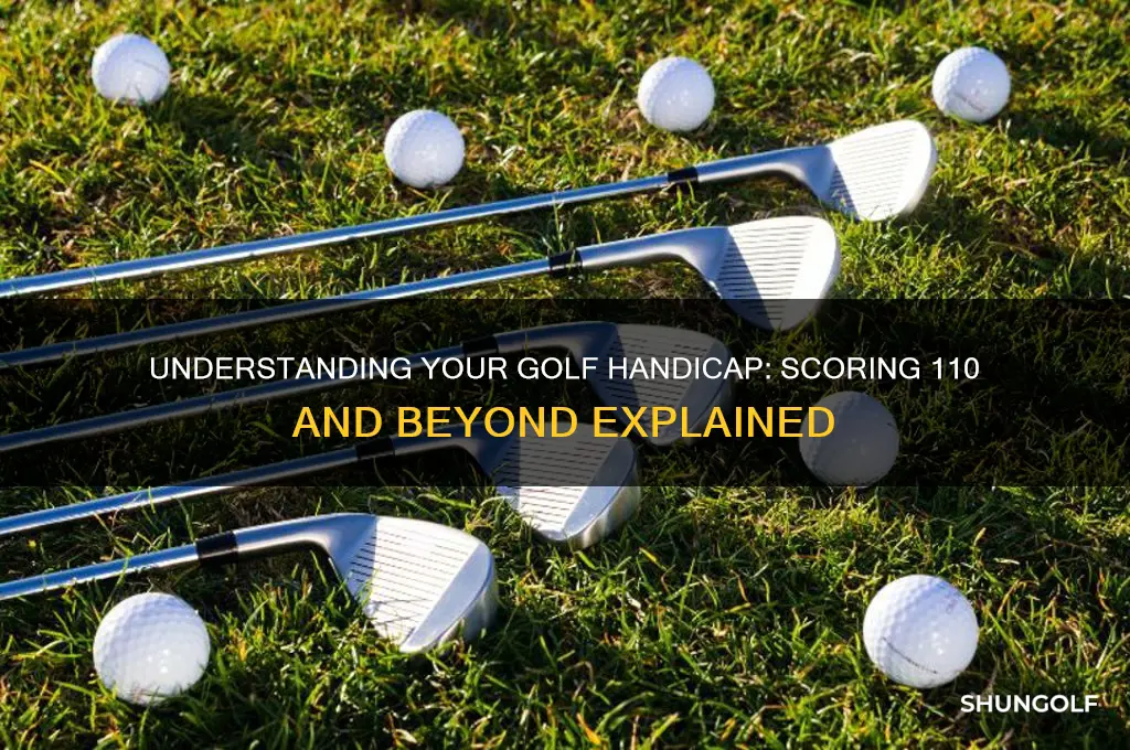 what is my golf handicap if i shoot 110