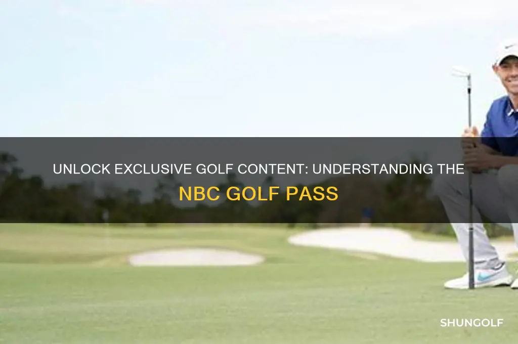 what is nbc golf pass