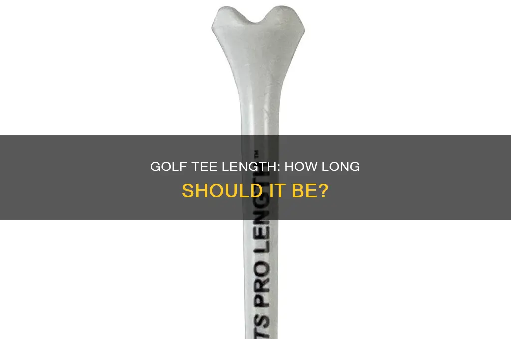 what is normal golf tee length
