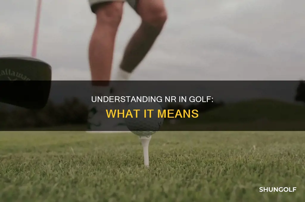 what is nr in golf