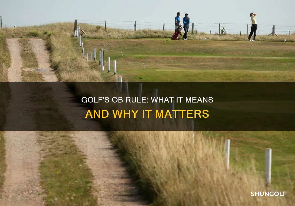 what is ob in golf