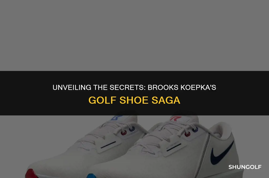 what is on brooks koepkas golf shoe