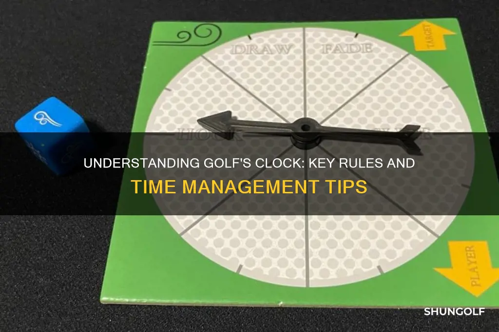 what is on the clock in golf