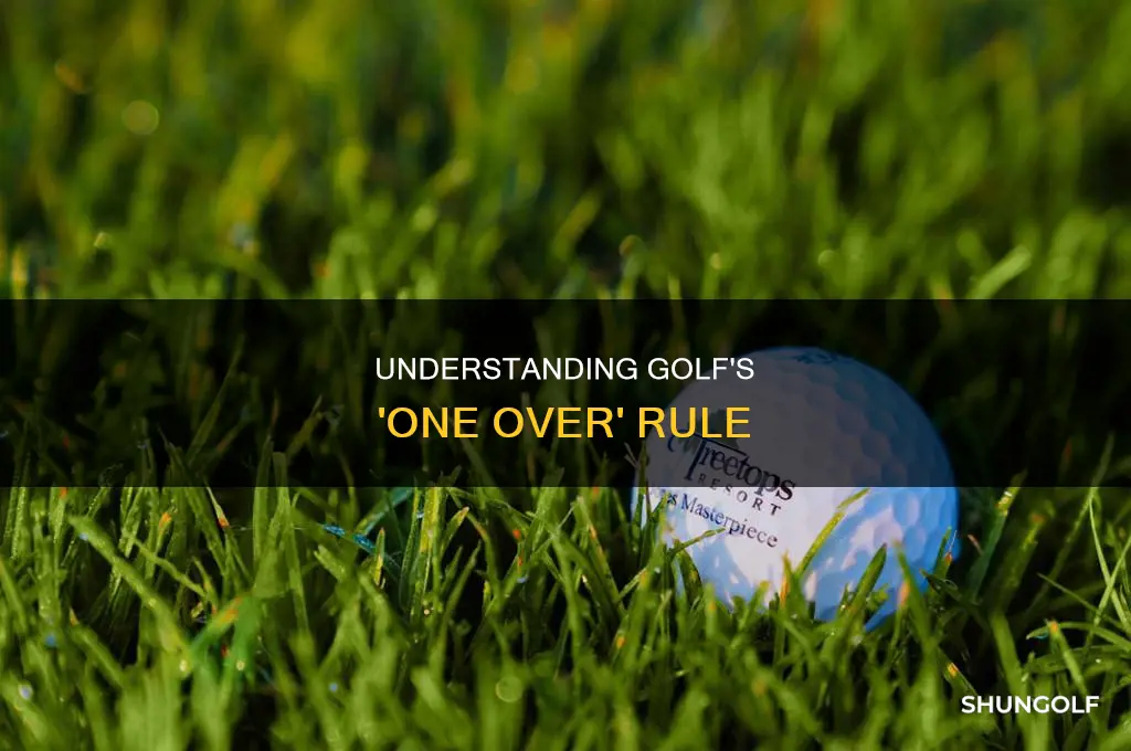 what is one over in golf