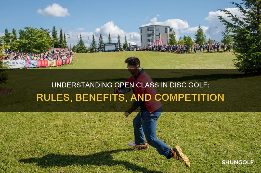 what is open class in disc golf