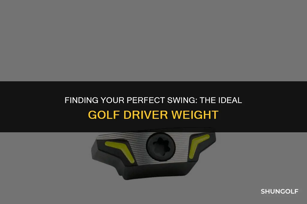 what is optimum weight for a golf driver