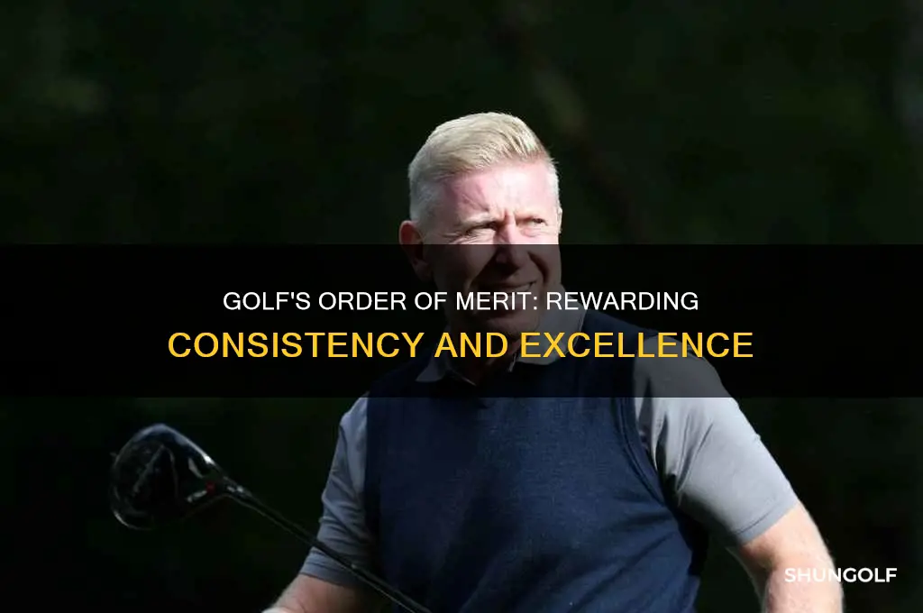 what is order of merit golf