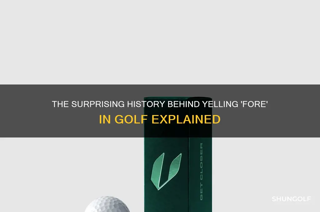what is origin of yelling four in golf
