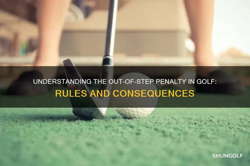 what is out of step in golf