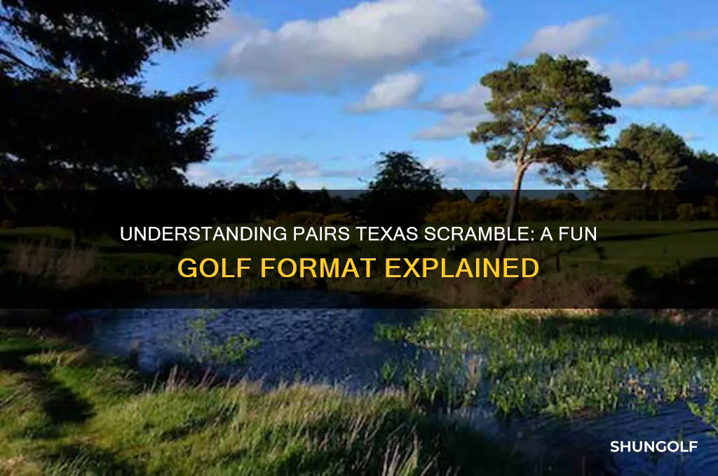 what is pairs texas scramble in golf