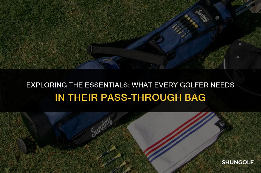 what is pass through golf bag