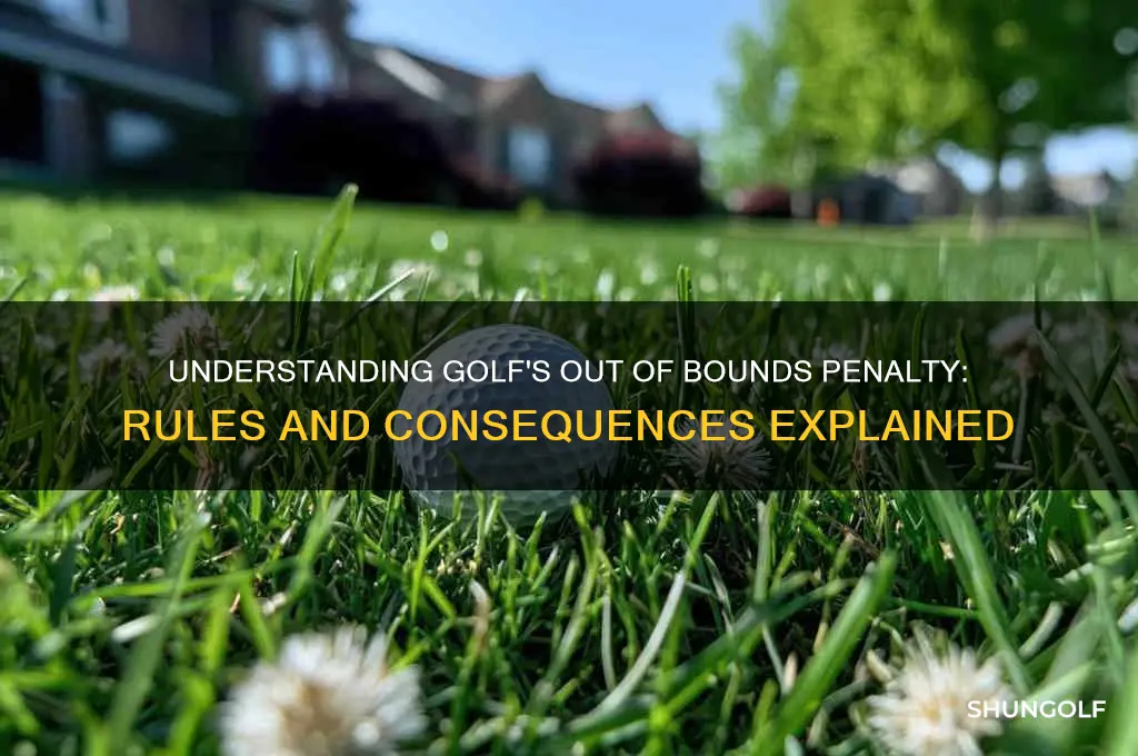 what is penalty for out of bounds in golf