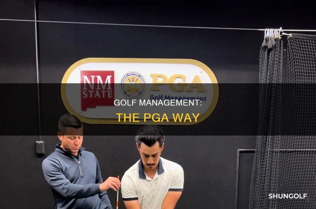 what is pga golf management