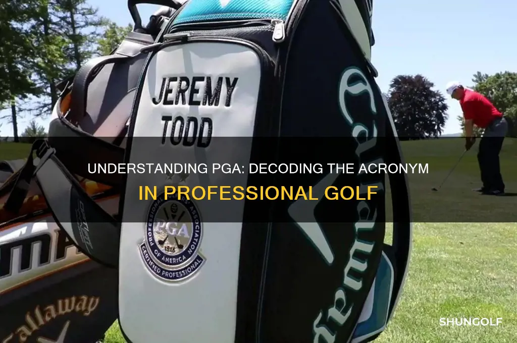 what is pga stand for in golf