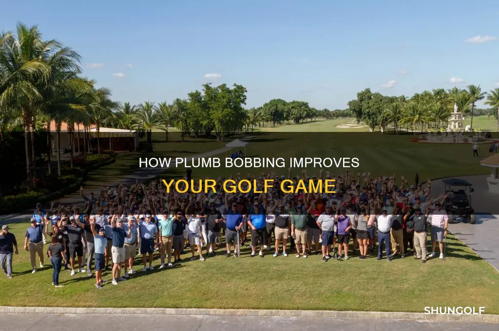 what is plumb bobbing in golf