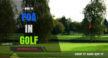Understanding 'POA': Golf's Intricate Art