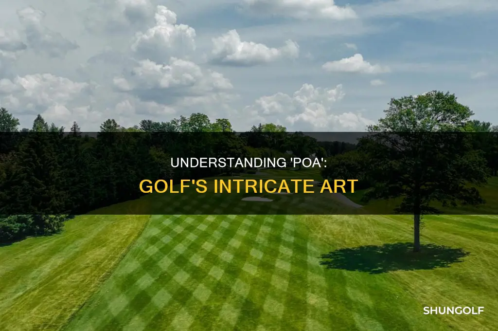 what is poa in golf