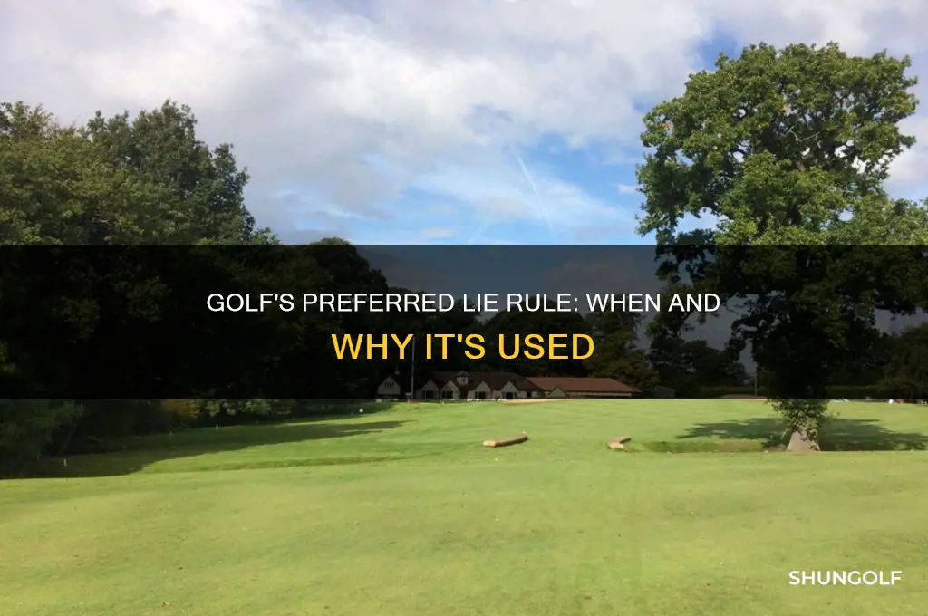 what is preferred lie in golf
